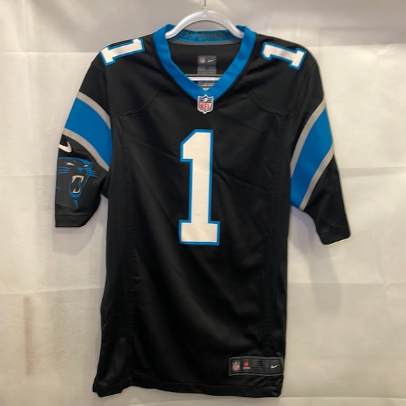 Nike Carolina Panthers Cam Newton #1  jersey black size S - Picture 1 of 5